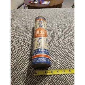 Vintage 1929 Double TINKER TOY Building Set Wonder Builder Toy Approx. 52 Pieces